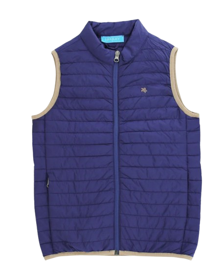 Quilted Vest - Navy