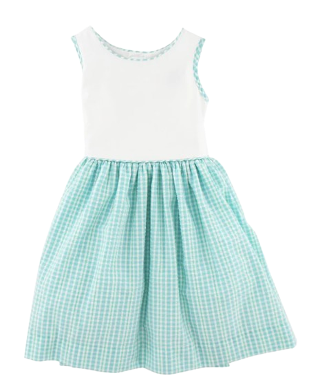 Peacock Seersucker Dress* 8 Peacock Seersucker Dress* 8
