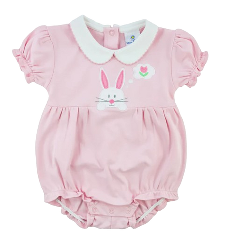 Knit Romper with Bunny
