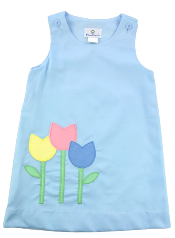Finewale Pique Dress with Tulips