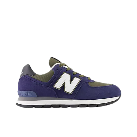 New Balance 574 Series Team Navy with Dark Moss