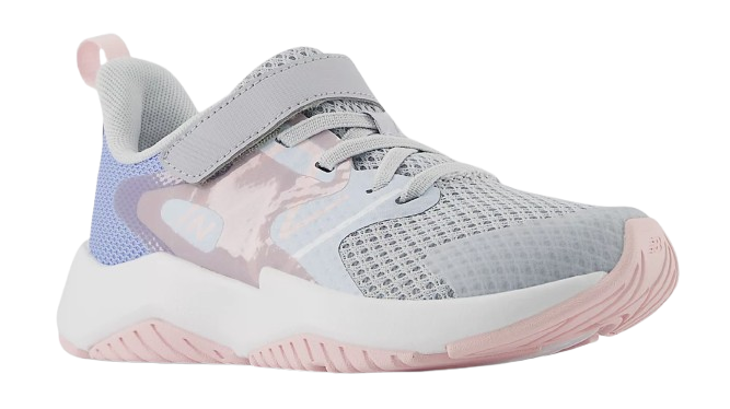 Rave Run v2 Bungee Lace with Top Strap-Bright Sky with Granite and Rose Sugar