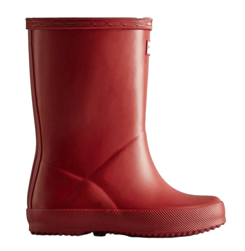 Kids First Gloss Rain Boots- Military Red