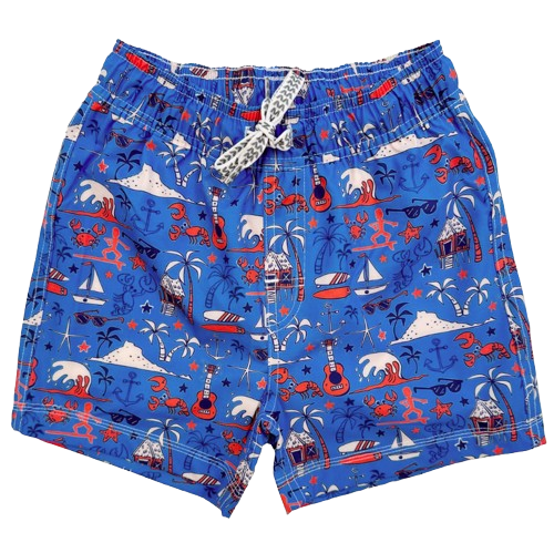 Youth Boys Luau Swim Trunk