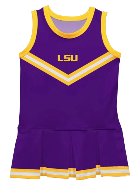 LSU Tigers Vive La Fete Game Day Purple Sleeveless Cheerleader Dress