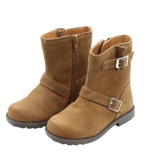 Sarah Biker Boot - Brown Suede