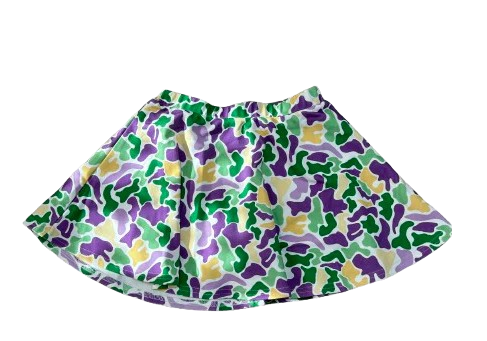 Mardi Gras Camo Skirt Purple, Green, and Gold