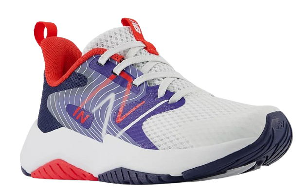 Rave Run v2 Bungee Lace with Top Strap-Team Royal with White and True Red