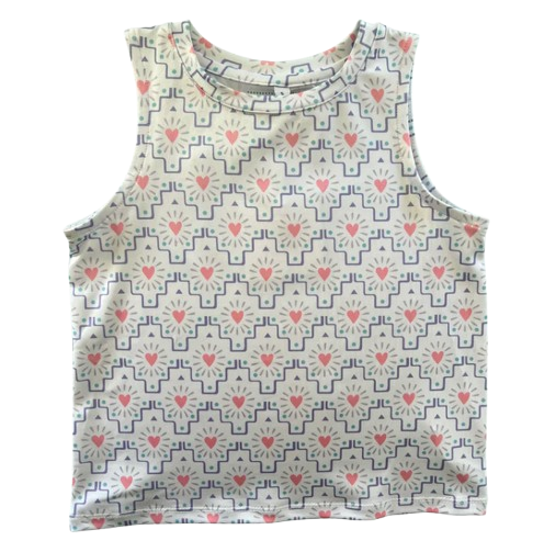 Lib Tank - Purple/Pink Hearts