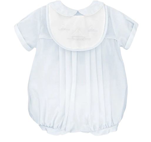 Romper with Sailboat Embroidery