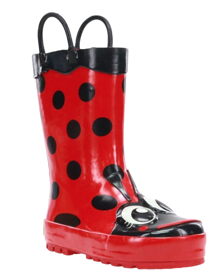 Kids Lucy Ladybug Rain Boot - Red