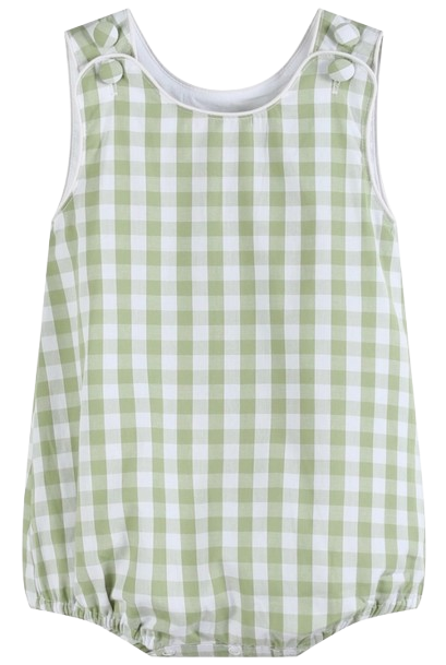 Sage Green Basic Bubble Romper