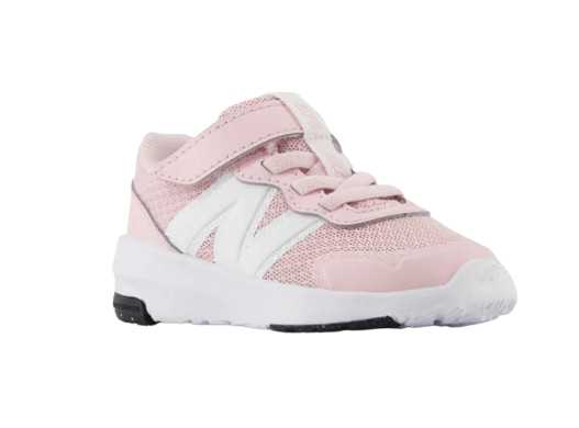 New Balance Kids DynaSoft 578 V1 Hook And Loop Running Shoe - Rose Sugar/White