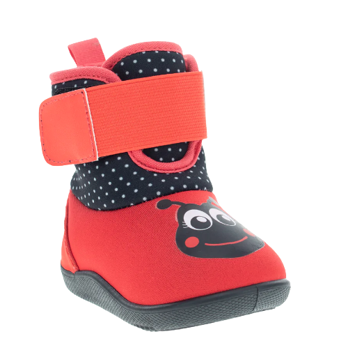 KIDS LUCY LADYBUG BABY BOOT - RED