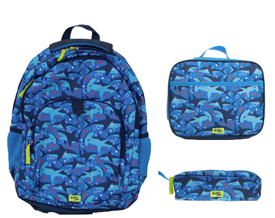 KIDS SHARK CHASE BACKPACK - NAVY