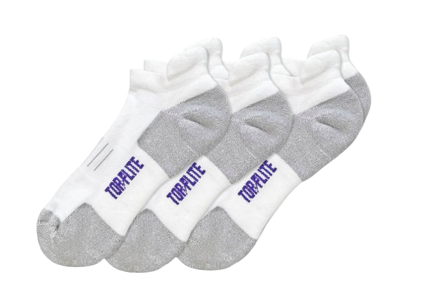 Jefferies Socks Top Flite Smooth Toe Coolmax Tab Low Cut Sport Socks 3 Pair Pack