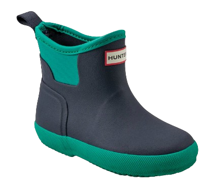 Hunter Little Kids Finley Pull On Waterproof Rain Boots - Dark Blue