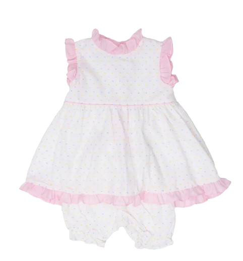 Regean Pastel Swiss Dot Bloomer Set