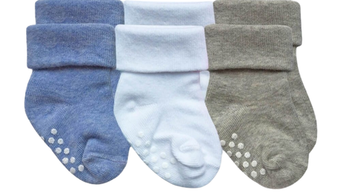 Jefferies Socks Baby Non-Skid Turn Cuff Socks -Girls