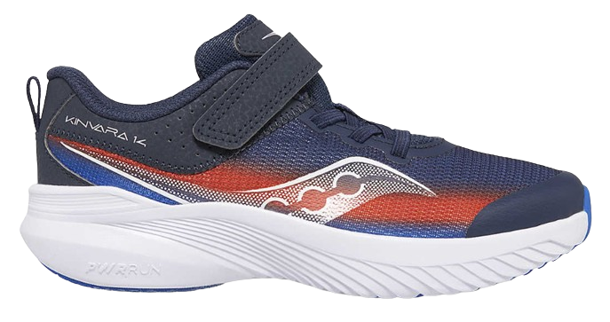 LITTLE/BIG KID'S KINVARA 14 A/C SNEAKER - NAVY/RED