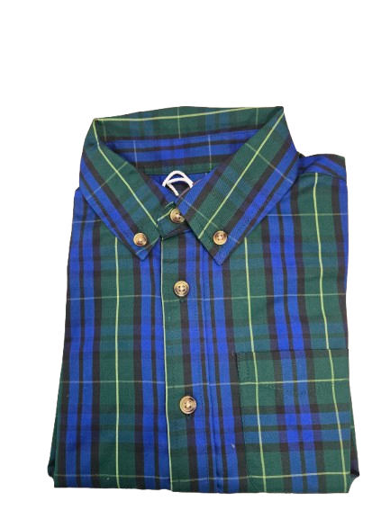 Plaid Shirt -Green/Blue