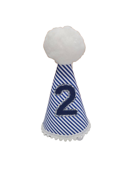 Blue Stripe Party Hat