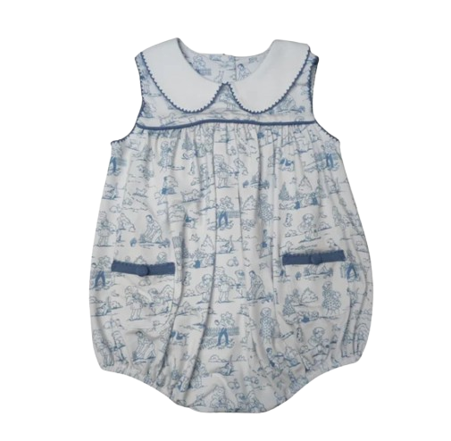 Playful Toile Pocket Dress