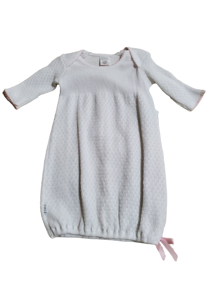 Paty Gown White/Pink - Bow