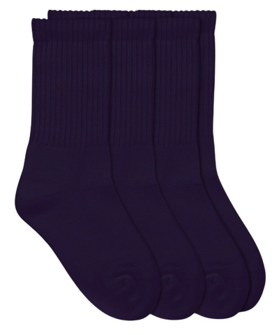 Jefferies Socks Smooth Toe Navy & Grey Sport Crew Socks 3 Pair Pack