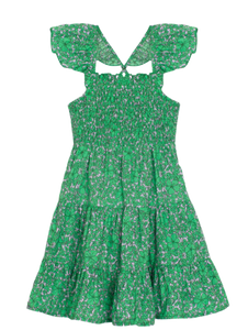 Vibrant Meadows Printed Cotton Dress