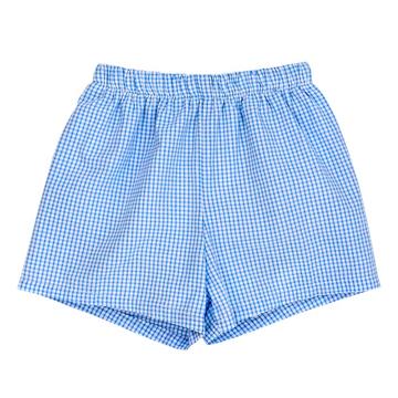 Boy Swim Trunks, Seersucker Blue