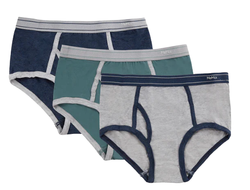 MEMOI 3-PACK BOY’S SOFT COTTON BLEND BRIEFS