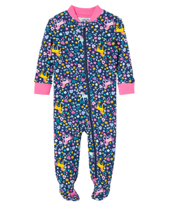 Unicorn Zip Front Pajama
