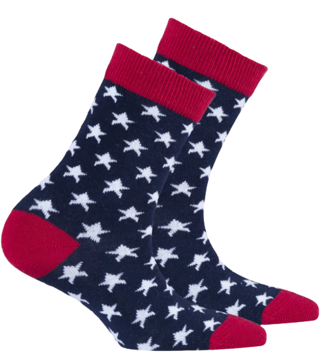 KIDS USA PATRIOTIC STARS SOCKS