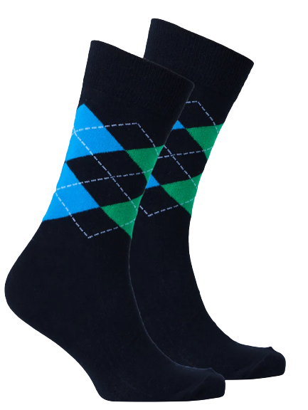 MEN'S EMERALD ARGYLE SOCKS