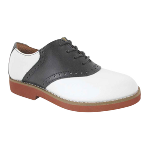 Upper Class White/Black Saddle Oxford (Youth/Adult) 7300BK