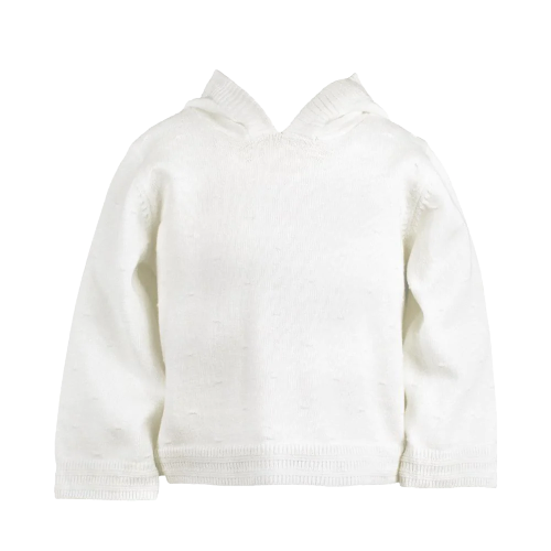adidas gazelle silver green womens White Back Zip Hooded Cardigan (Baby) 18M