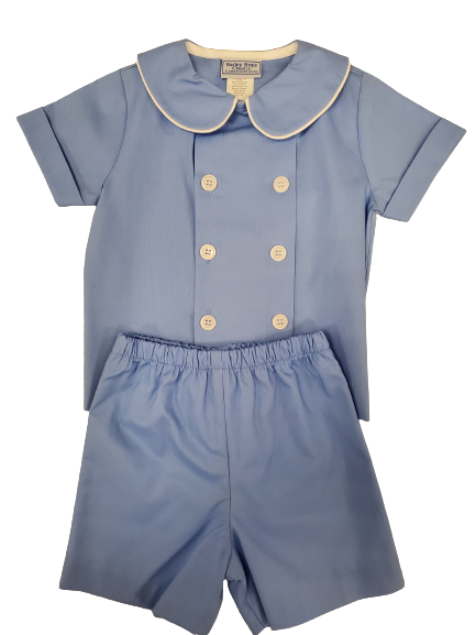 Cascade Blue Dressy Short Set