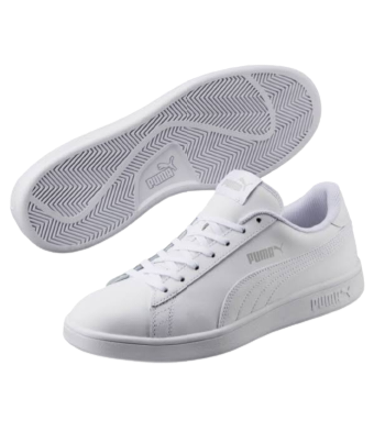 Smash V2 Lace White Leather