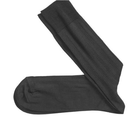 Prima Cotton Ribbed Socks Black