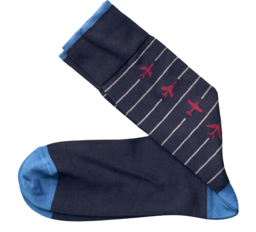 Airplane Socks Navy