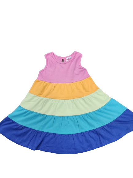 5 Tier Rainbow Twirl Dress