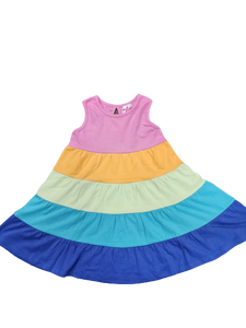 5 Tier Rainbow Twirl Dress