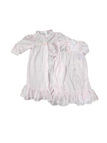 2pc Robe & Nightgown Set- Pink