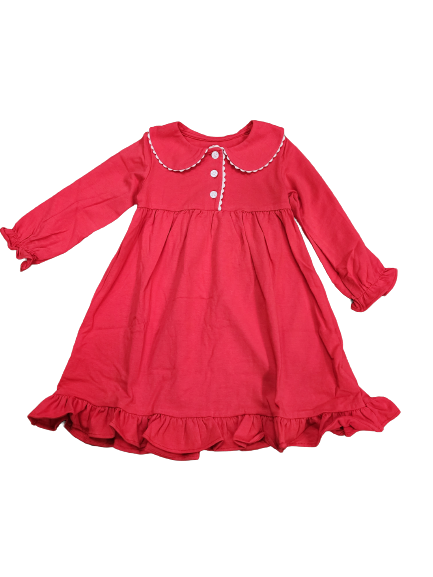 Loungewear - Classic Red Girl's Gown