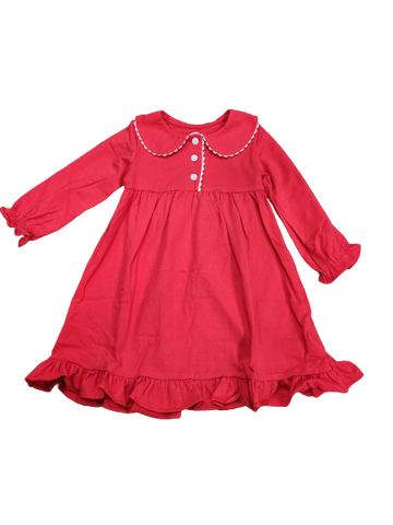 Loungewear - Classic Red Girl's Gown