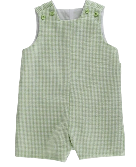 Grass Seersucker - John John Short with Tabs*