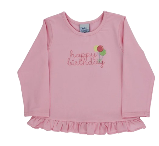 Happy Birthday - Girls Long Sleeve Shirt