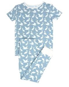 Big Kid PJ S/S - Pelican