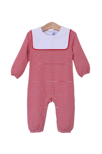 Lucas Romper Red Stripe